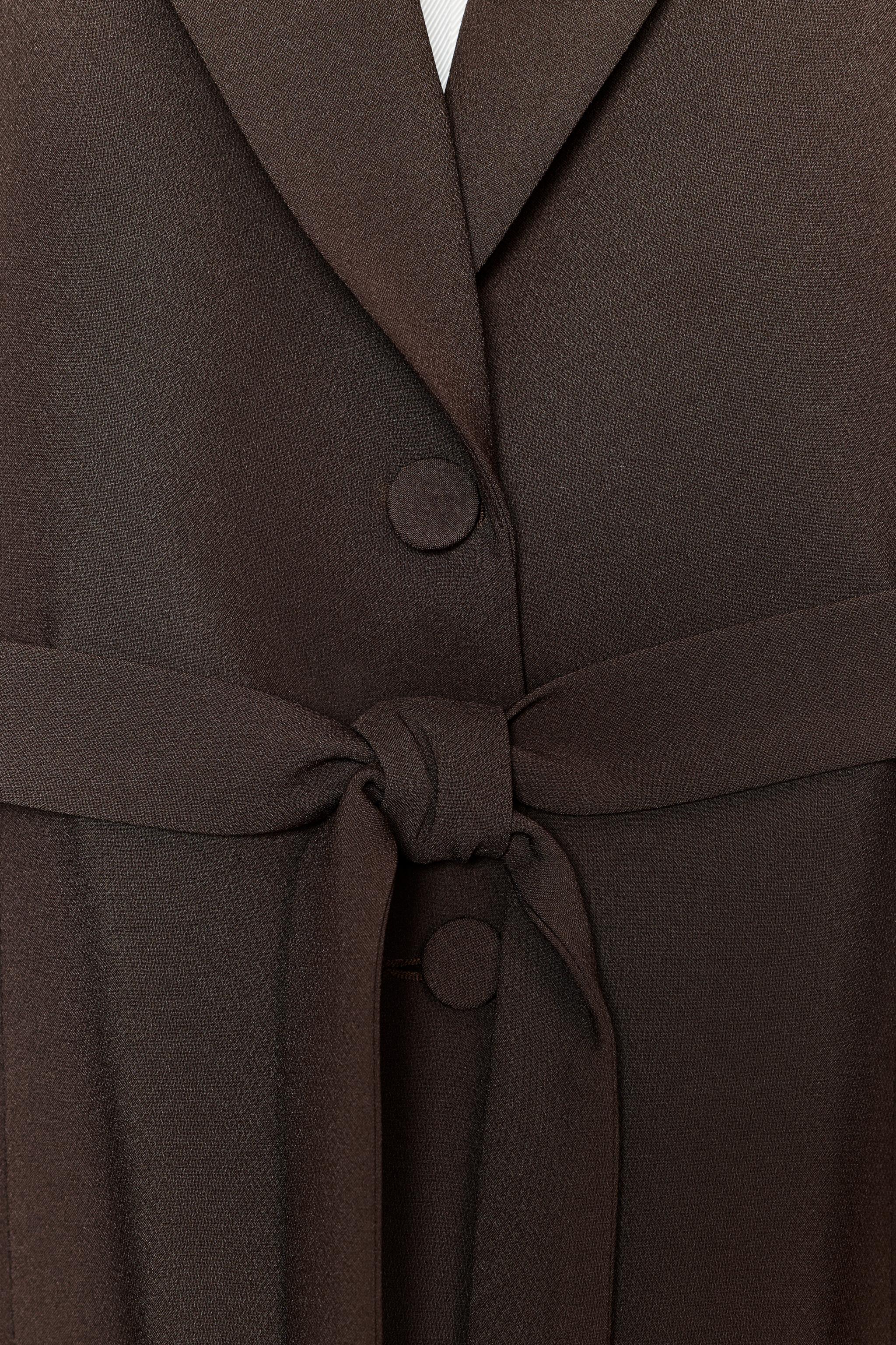 LONG VEST WITH SIDE STRIPE